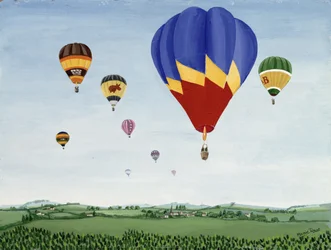 Ballonfahrt über die Cotswolds